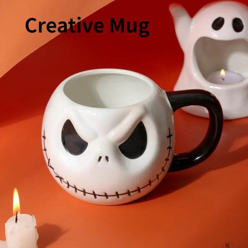 Day of the Dead Jack-O'-Lantern Ceramic Mug - Shop Jobie
