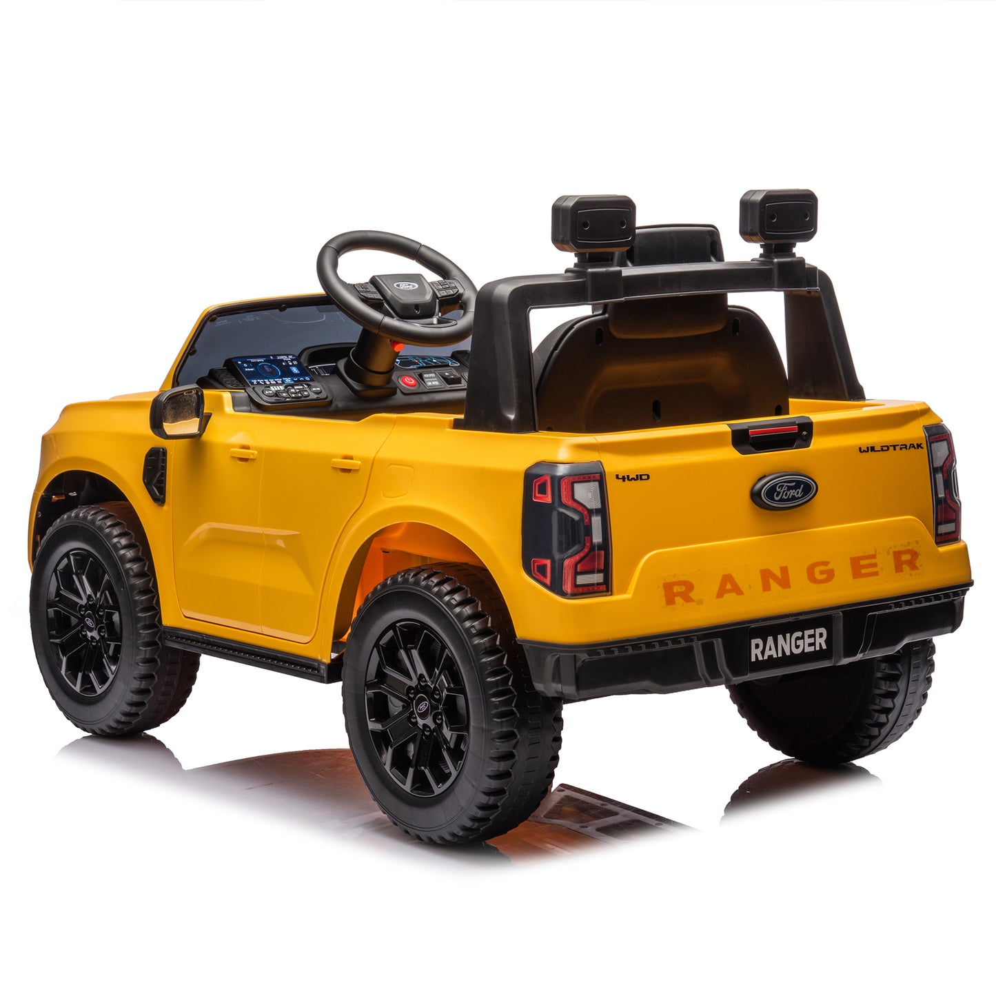 12V Kids Ride On Truck - Yellow