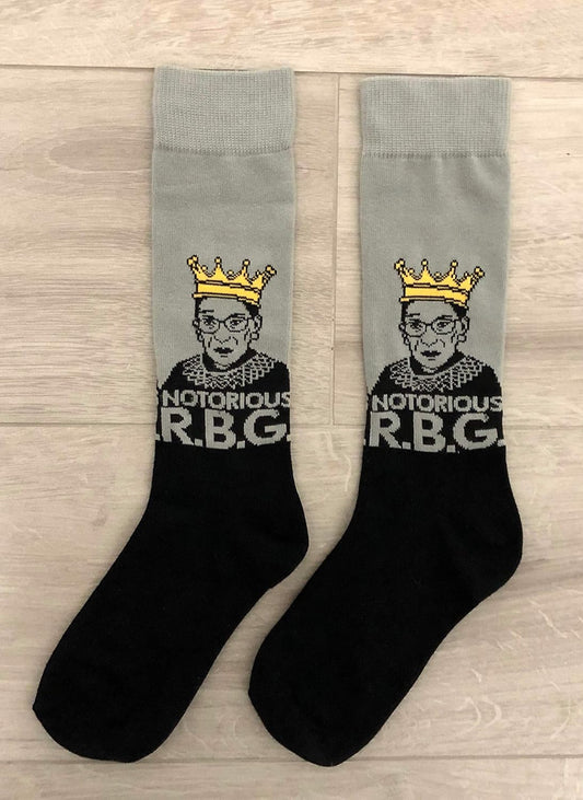 Ruth Bader Ginsburg Dress Socks Notorious RBG Socks Funny Socks Crazy Socks Casual Socks Novelty Socks