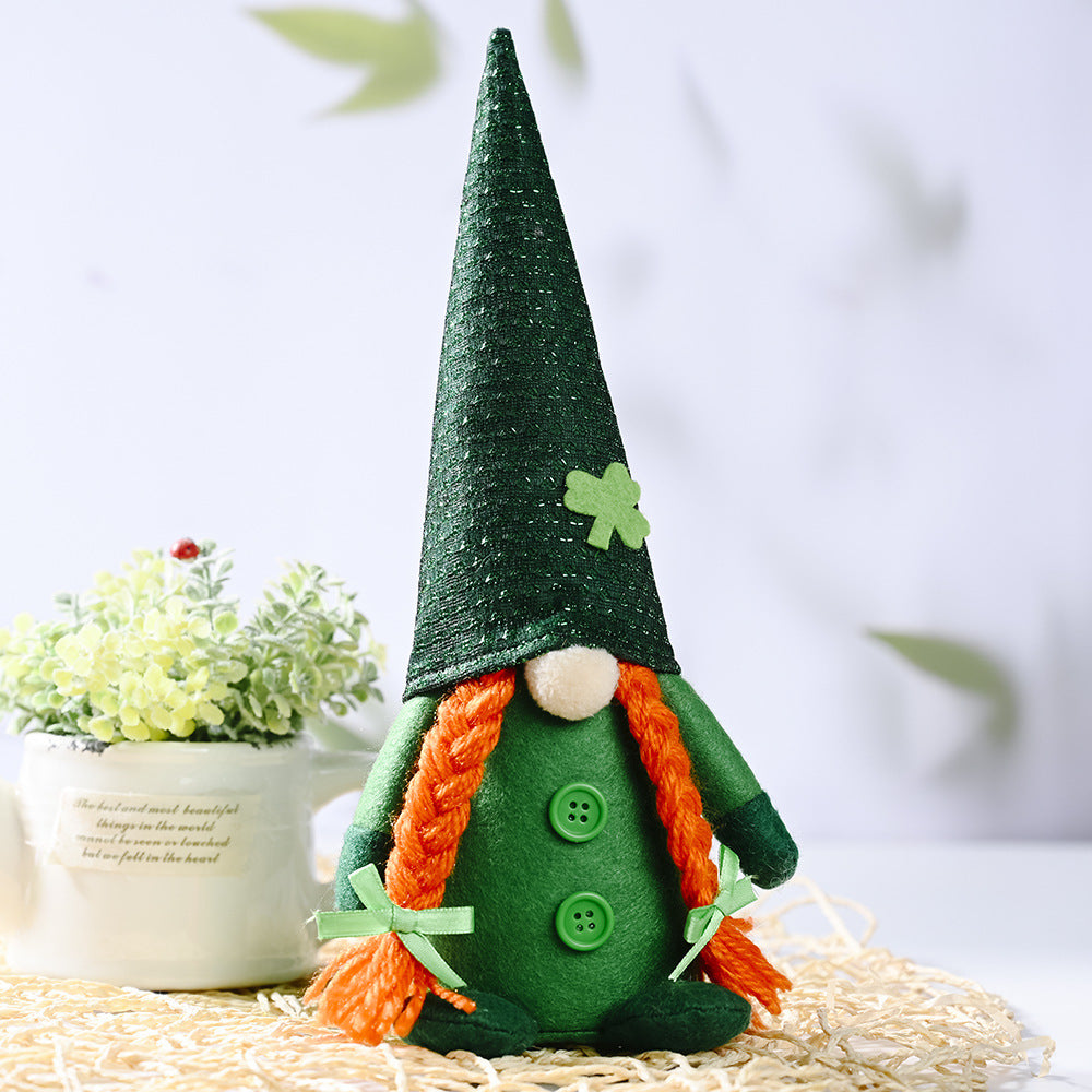 St Patrick's Day Green & Orange Irish Gnomes