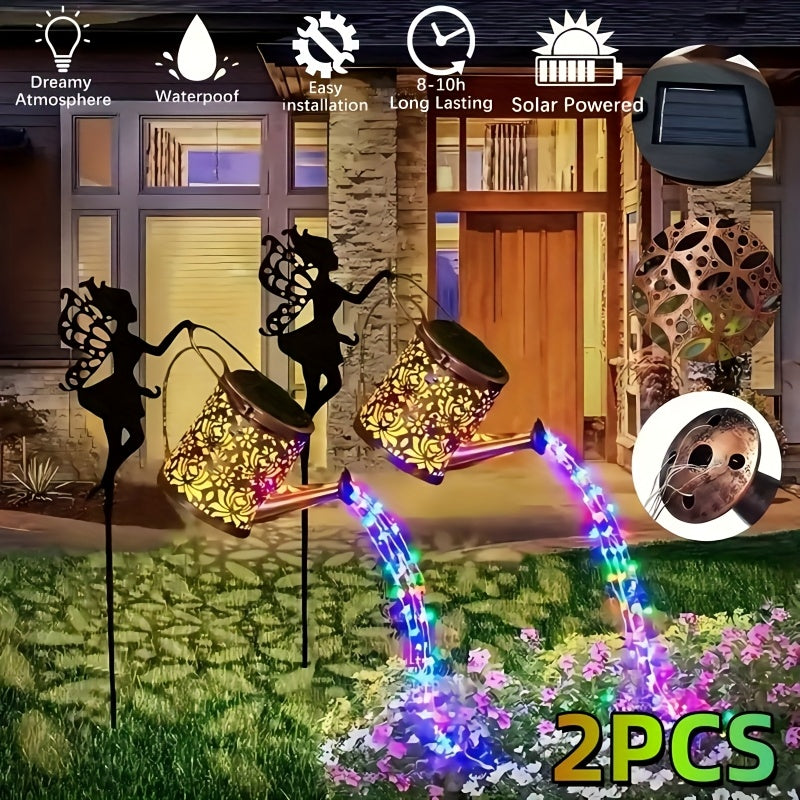 Magical Fairy Solar Lighted Watering Can