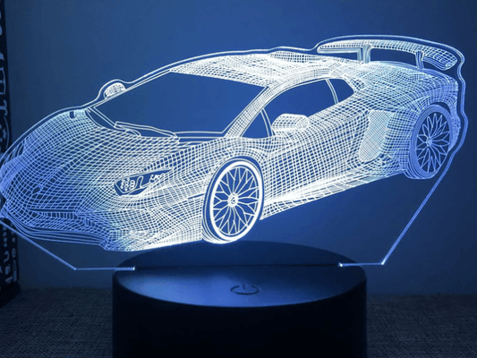 3D Night Light Sports Car - Shop Jobie