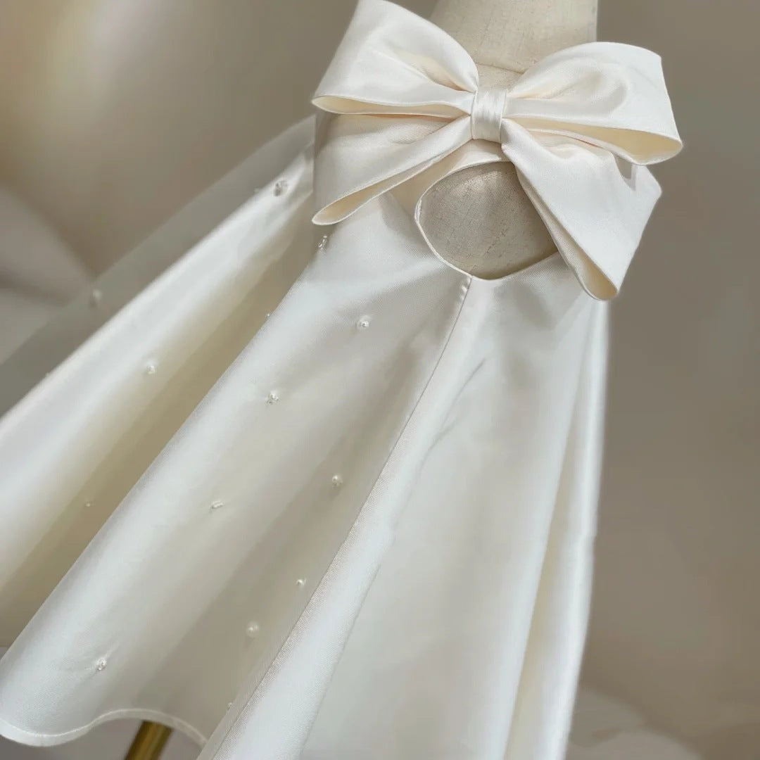 Baby's Celebration Dress w/Beaded Skirt & Headband