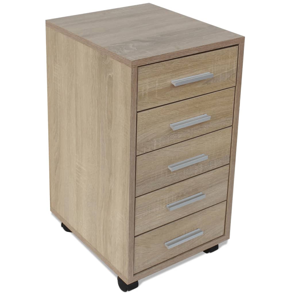 5 Drawer Versatile Cabinet on Wheels