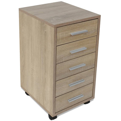 5 Drawer Versatile Cabinet on Wheels