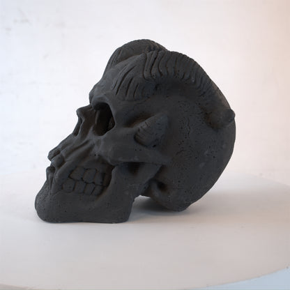 Fireproof Horned Skull Gas Log