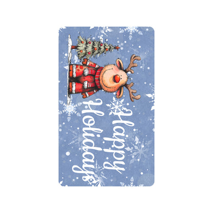 Reindeer Happy Holidays Door Mat