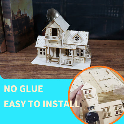 3D Wooden Puzzle  Kits - 126pc Sweet Home Music Box Miniature Dollhouse