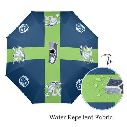 Superbowl LX - Seahawks Semi-Automatic & Foldable Umbrella
