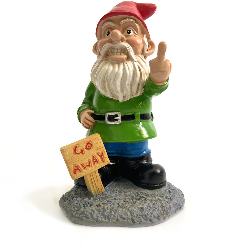 "Naughty" Elf Resin Tree Statues