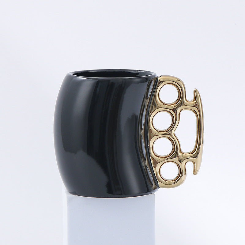 Brass Knuckles Ceramic Coffee Mug