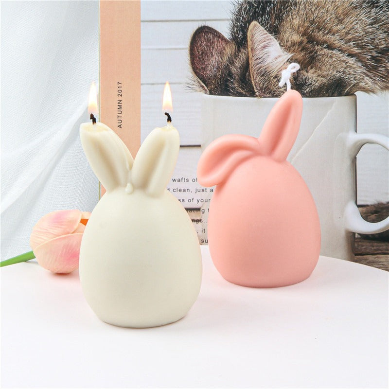 Silicone Egg Bunny Candle Mold