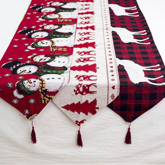 Christmas Elk and Snowman Table Runners - Shop Jobie