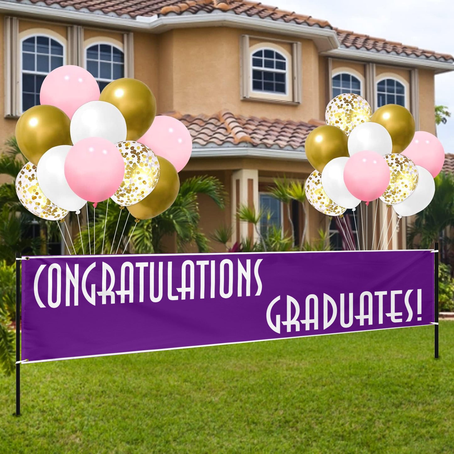 6.5 ft "Congrats Graduates" Banner