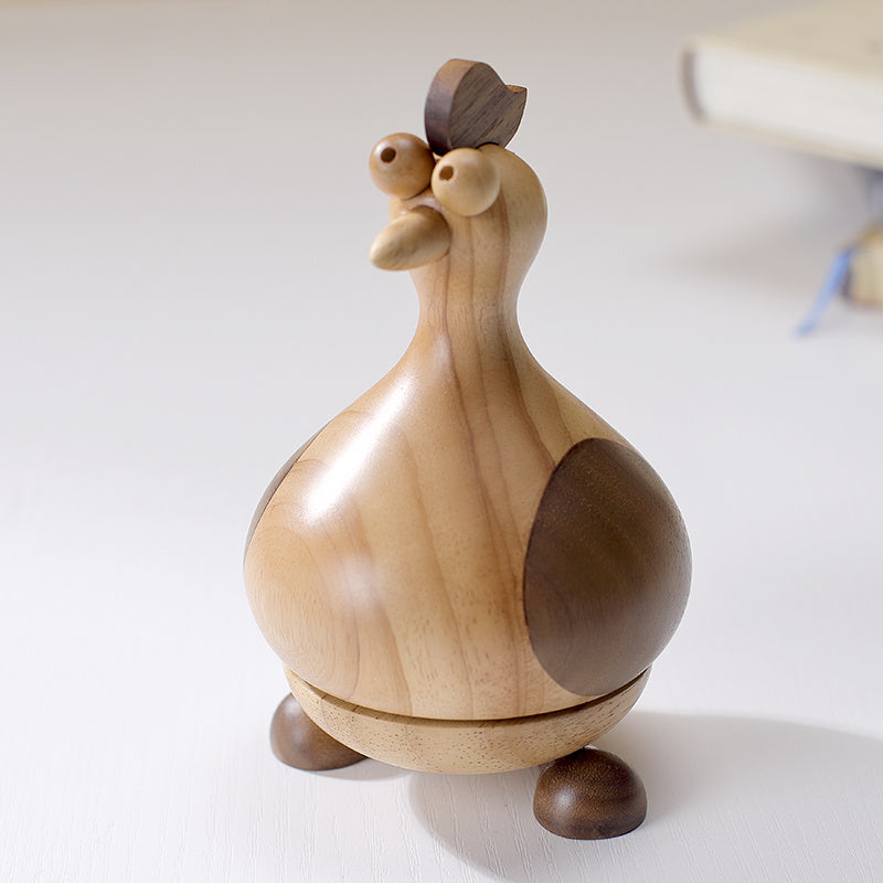 Whimsical Rooster Music Box