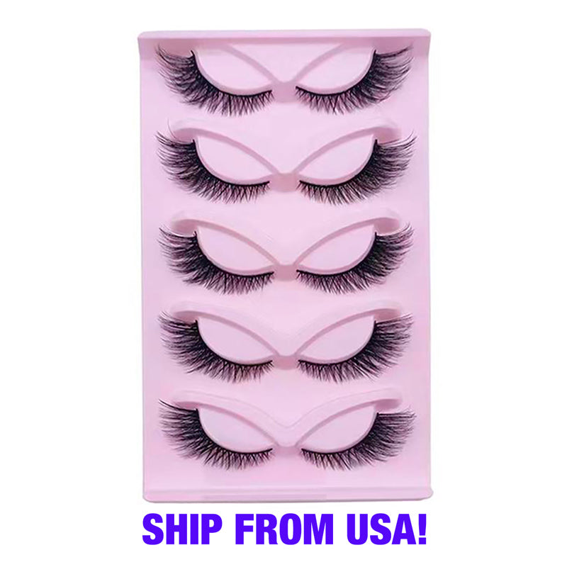 5 Pairs Faux Mink Fluffy Eyelashes