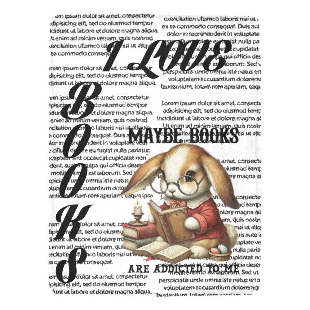 I Love Books Bunny Cozie Hugs Blanket - Shop Jobie