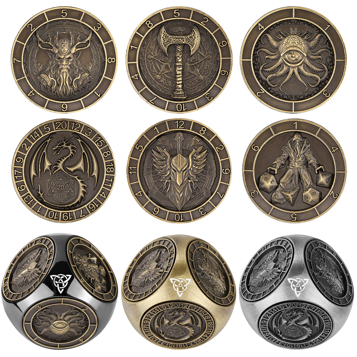 6-pk DND Dice Wheel Gift Box Set