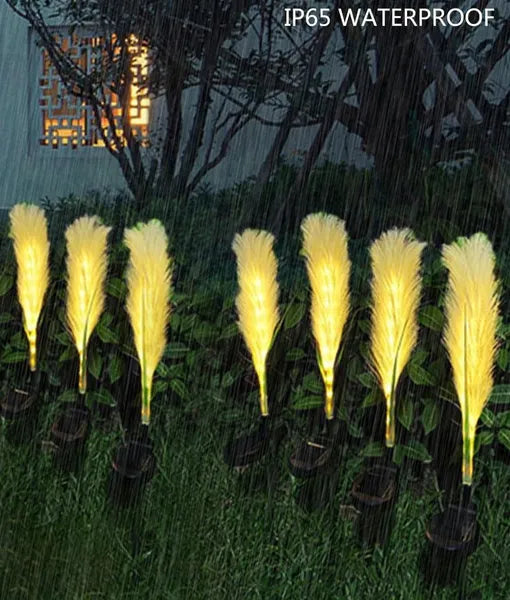 Solar Reed Glowing Garden Lights