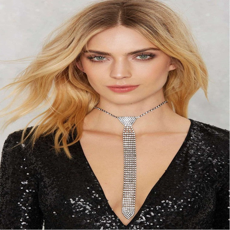 Rhinestone Tie