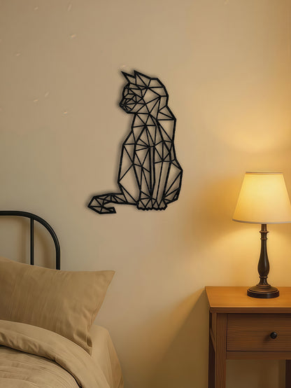 Silhouette Cat Mosaic Wall Art