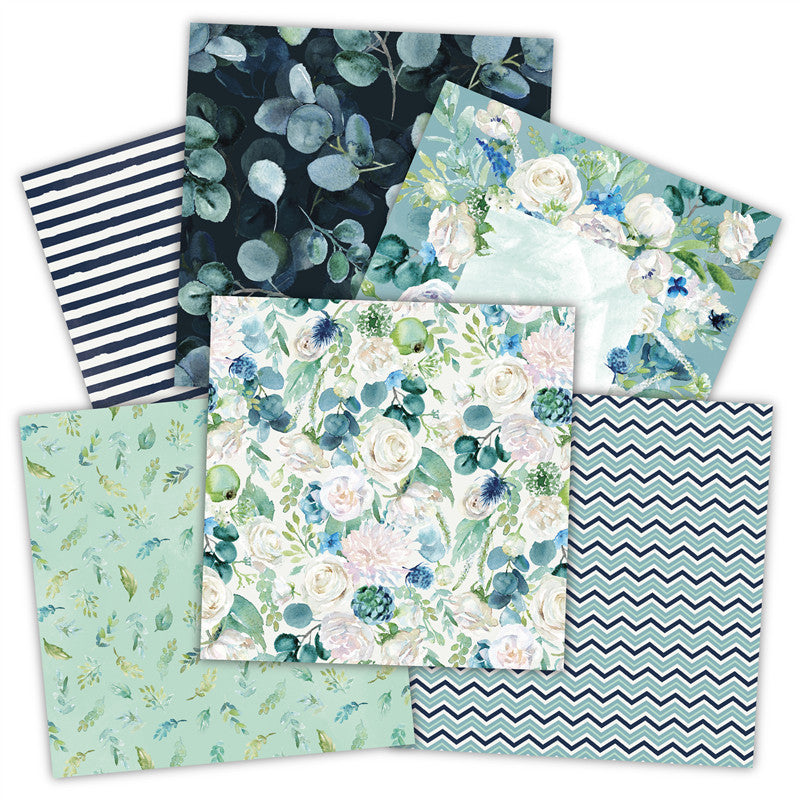 DIY Scrapbooking Paper Blue/Green