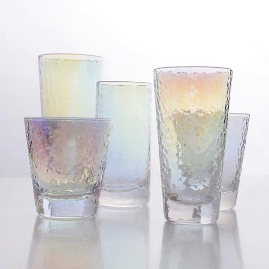 Hammer Pattern Glass Set