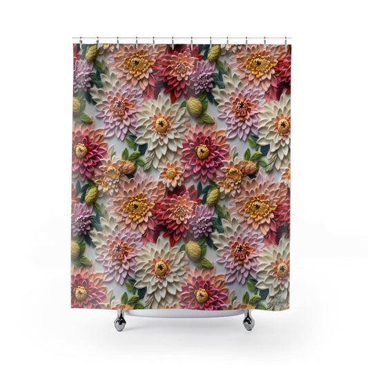 Quill Flower Shower Curtain - Shop Jobie
