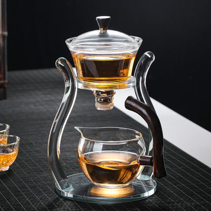 Semi-automatic Glass Tea Set