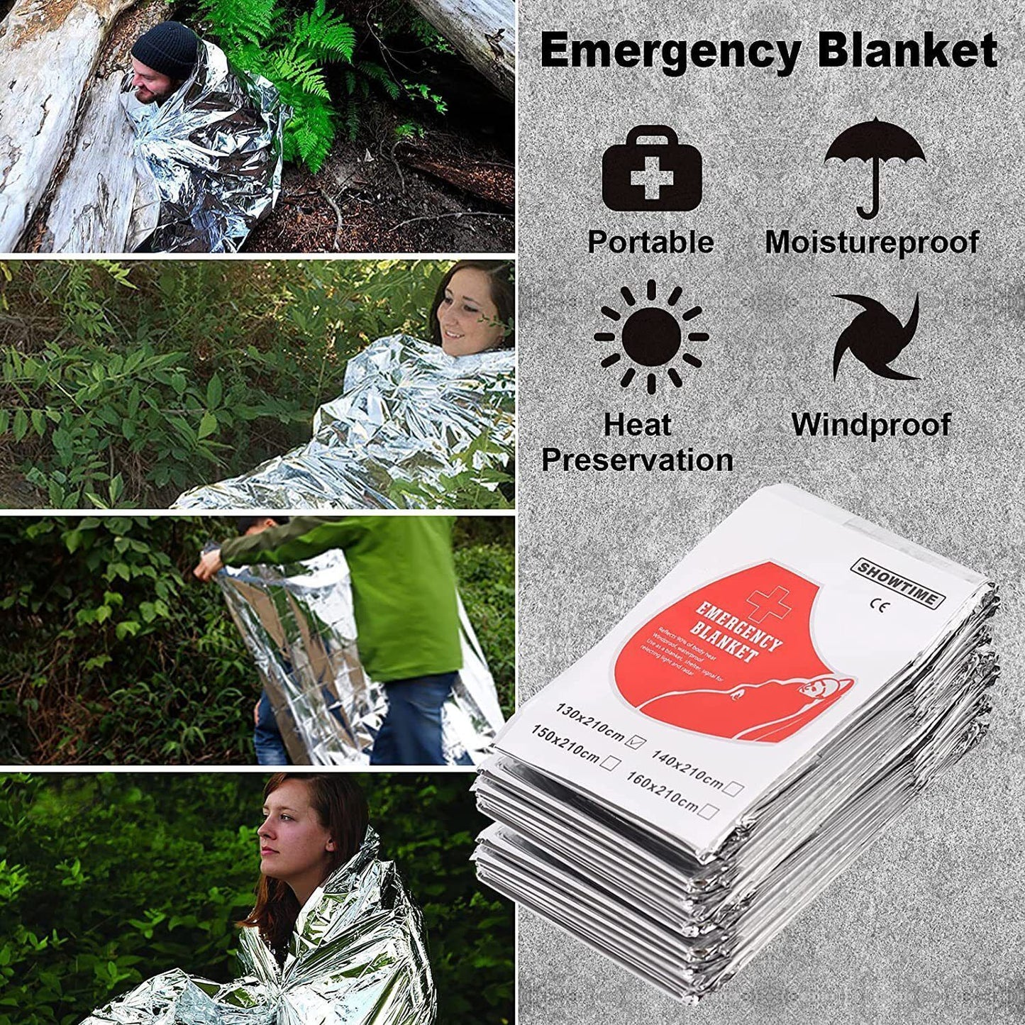 14in1 Outdoor Emergency Survival Gear Kit
