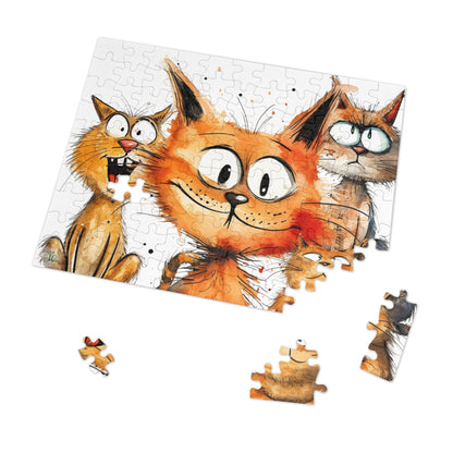 Funny Cat Puzzle Metal Box - Shop Jobie