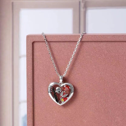 Halloween Heart-shaped Skull Necklace