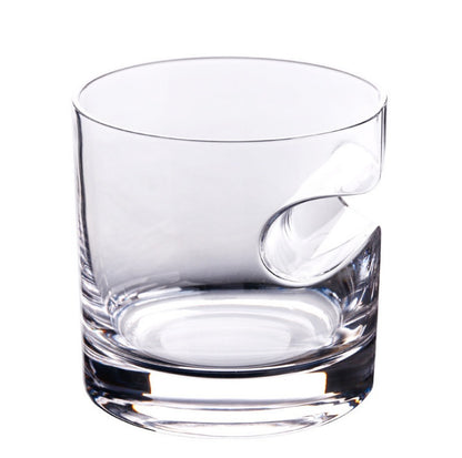Crystal Whiskey Glass & Cigar Holder
