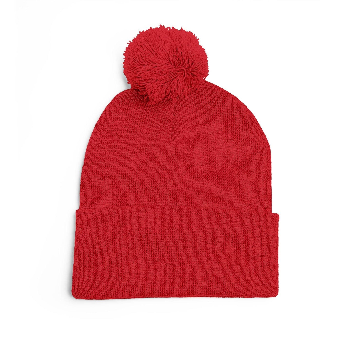 Cozy Embroidered Pom-Pom Knit Cap - Shop Jobie
