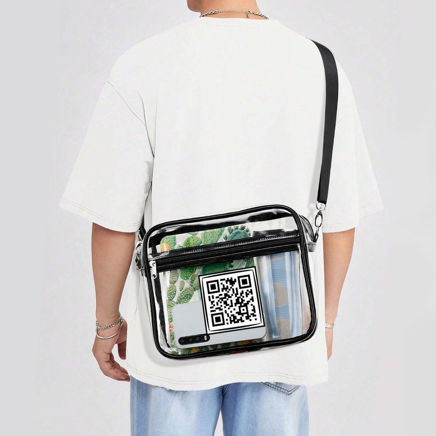 Large Clear Satchel Bag