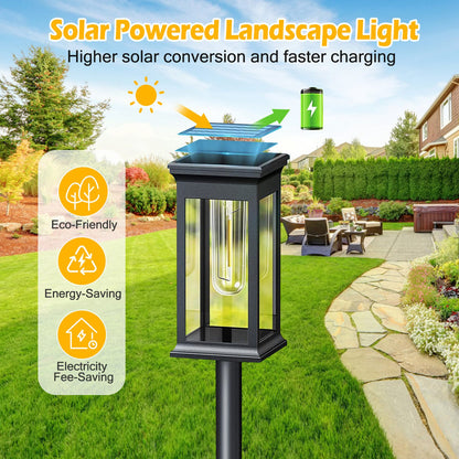 6pc Pathway Solar Powered Stake Lights