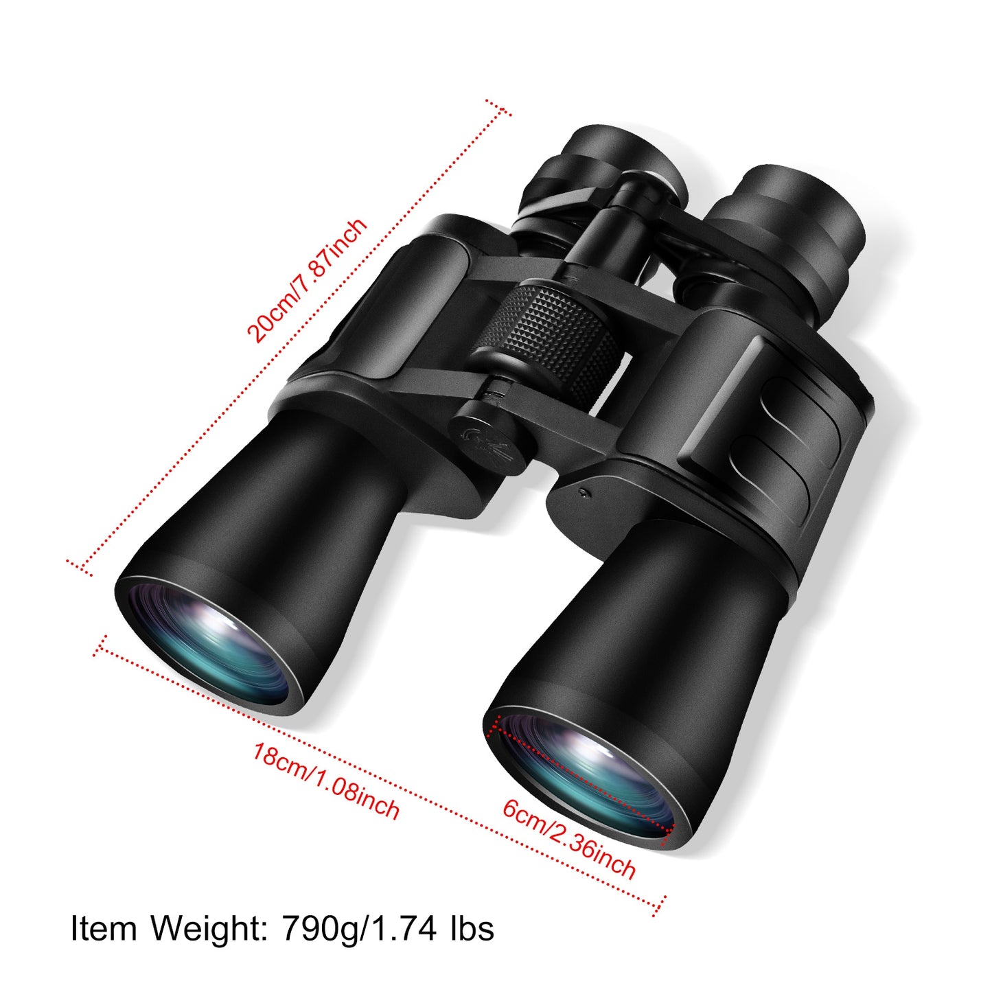 Soft Grip Portable 8x50mm Binoculars
