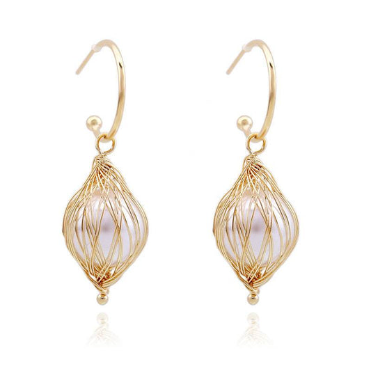 Light Luxury Ocean Series Pearl Earrings - Shop Jobie