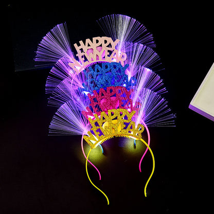 Happy New Year Luminous Fiber Headband