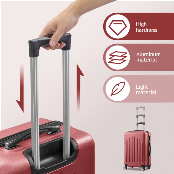 4-in-1 Luggage Set - Retro Red