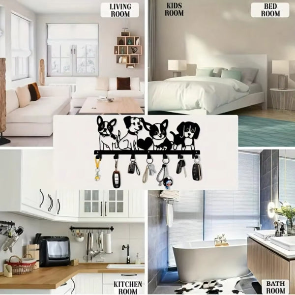 Silhouette - Iron Cartoon Puppy Wall Art