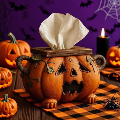 Halloween Pumpkin Tissue Box Holder
