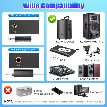 Wireless Microphone - Plug & Play!