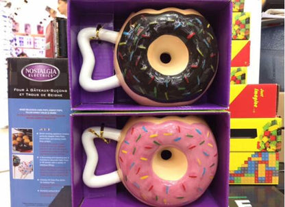 Whimsical Ceramic Donut Mug