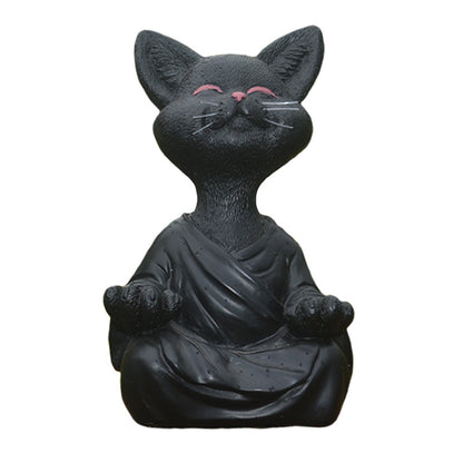 Cat Meditation Statue