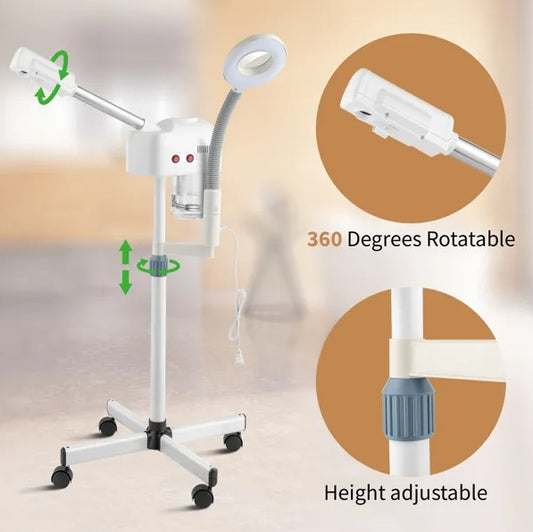 2 In 1 Facial Steamer W/3X Magnifying Lamp