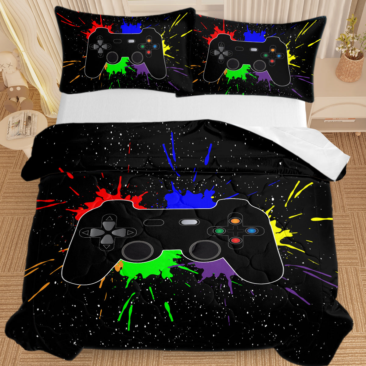 Video Game Controller Comforter Set