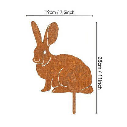 Silhouette - Boho Metal Bunny Yard Stake