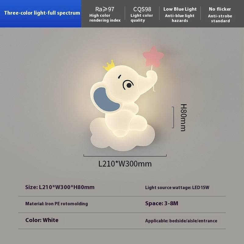 Cartoon Elephant Wall Lamp - Shop Jobie