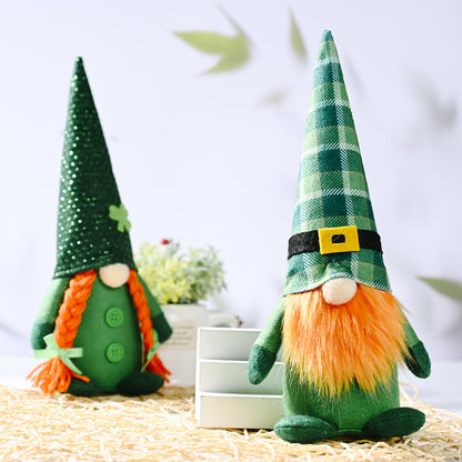 St Patrick's Day Green & Orange Irish Gnomes